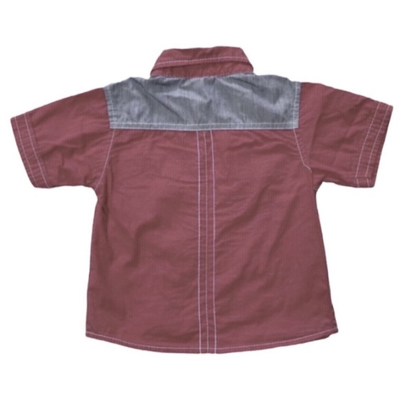 Quad Seven chambray accent/contrast stitch button down shirt 24m - Picture 4 of 5